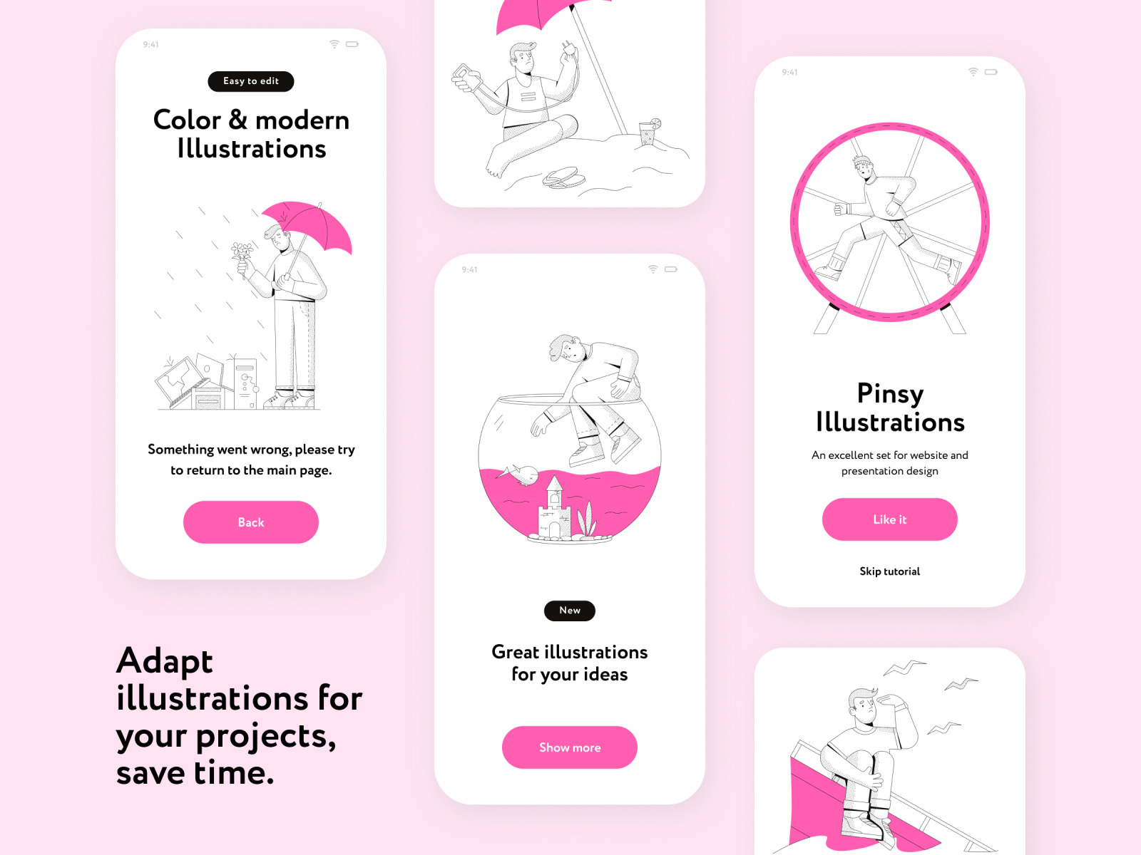Pinsy Error Illustrations Pinsy Error Illustrations