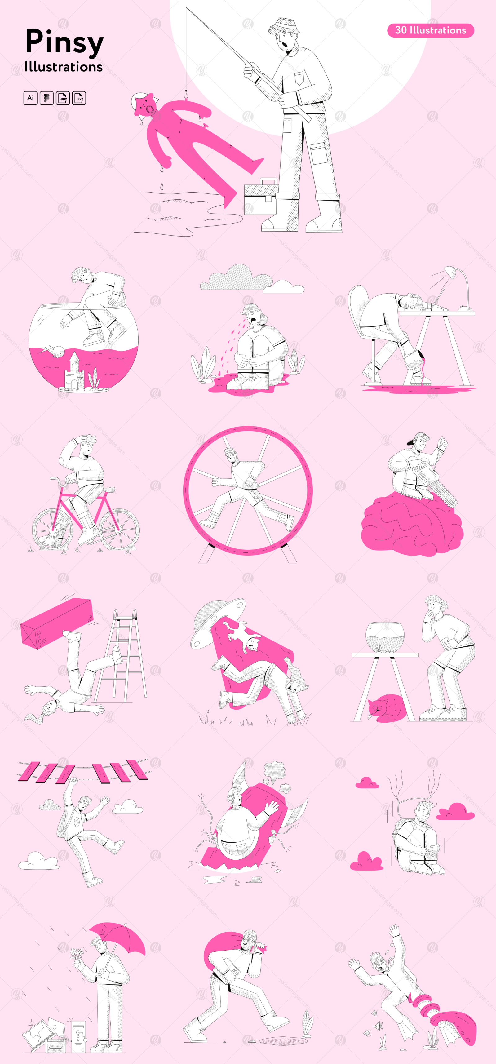 Pinsy Error Illustrations Pinsy Error Illustrations