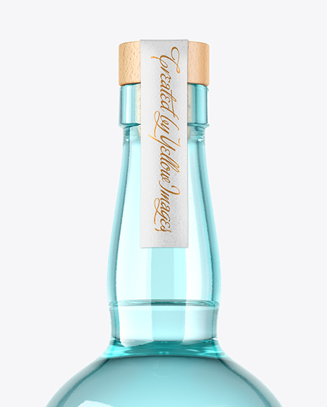 Vintage Vodka Bottle Mockup