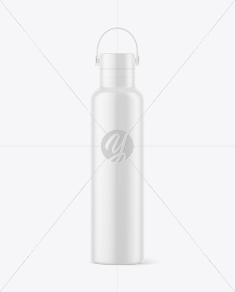 Matte Thermos Bottle Mockup