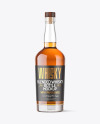 Clear Glass Whisky Bottle Mockup