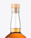 Clear Glass Whisky Bottle Mockup