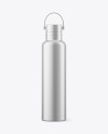 Matte Metallic Thermos Bottle Mockup