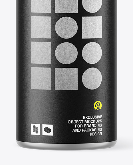 Matte Metallic Thermos Bottle Mockup