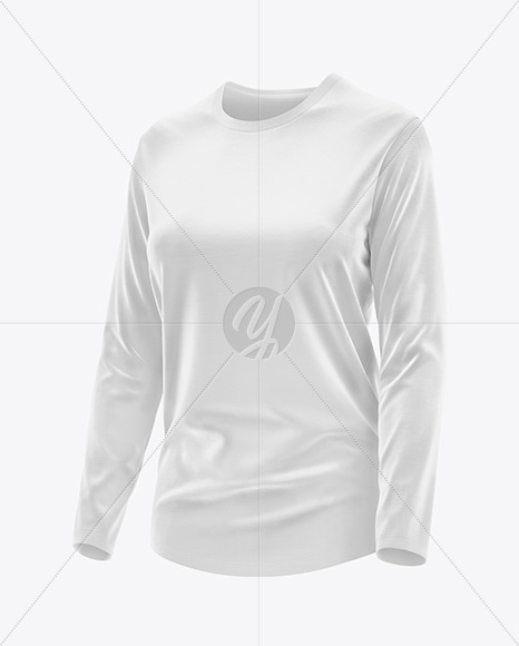 Women’s Long Sleeve T-Shirt Mockup