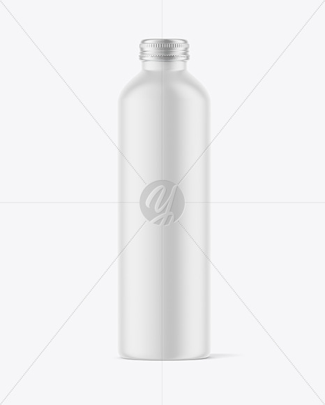 Aluminum Bottle with Matte Finish Mockup