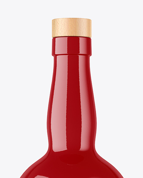 Glossy Bottle Mockup