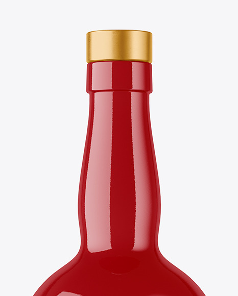 Glossy Bottle Mockup