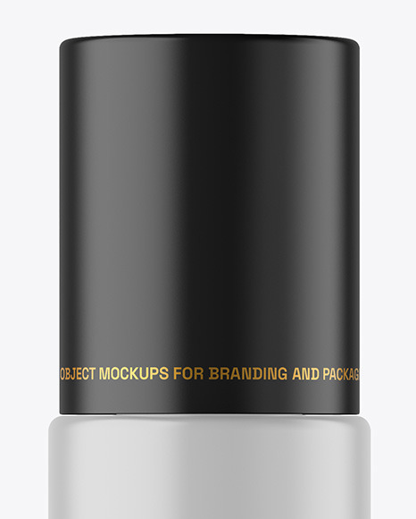 Matte Cosmetic Bottle with Pump Mockup