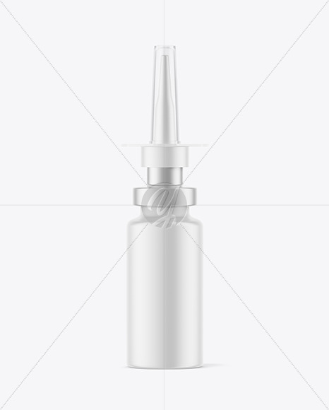 Matte Nasal Spray Bottle Mockup