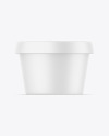 Matte Ice Cream Cup Mockup