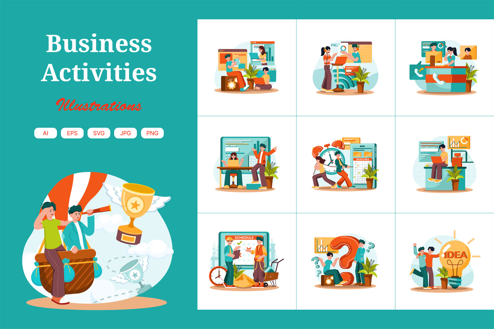 M681_Business Activities Illustration Pack