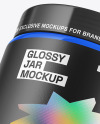 Glossy Plastic Jar Mockup