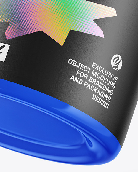 Glossy Plastic Jar Mockup