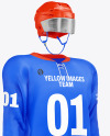 Hockey Kit w/ Lace Neck Mockup – Half Side View