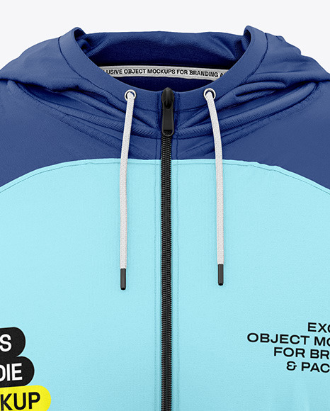 Reglan Full-Zip Hoodie Mockup - Front View