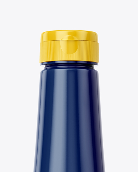 Glossy Sauce Bottle Mockup