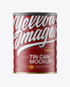 Matte Tin Can Mockup