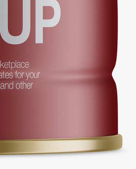 Matte Tin Can Mockup