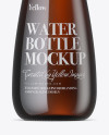 Amber Glass Water Bottle Mockup Amber Glass Water Bottle Mockup