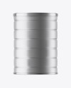 Matte Metallic Tin Can Mockup