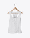 Сrumpled Tank Top On Hanger Mockup