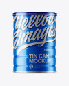 Metallic Tin Can Mockup