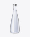 Clear Glass Water Bottle Mockup