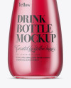 Clear Glass Drink Bottle Mockup Clear Glass Drink Bottle Mockup
