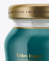 120g Glass Jar in Shrink Sleeve with Tartar Sauce Mockup