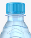 Blue PET Water Bottle Mockup