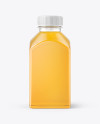 Square Apple Juice Bottle Mockup