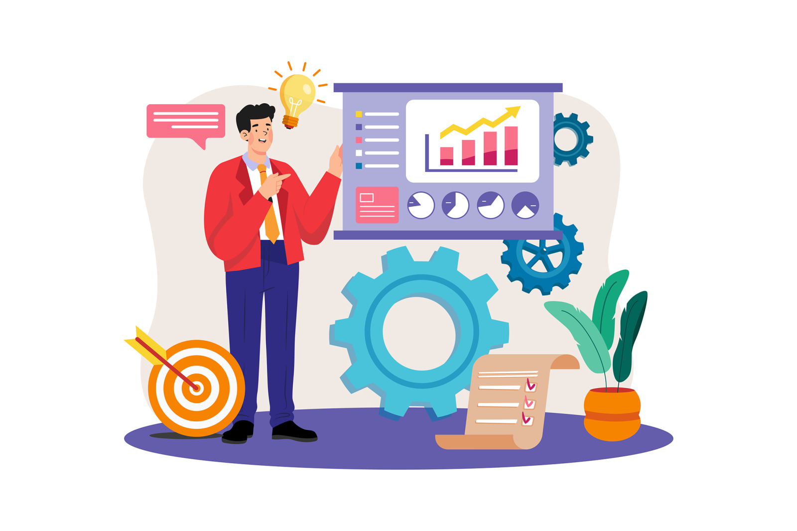 M695_Data Analysis Illustration Pack M695_Data Analysis Illustration Pack
