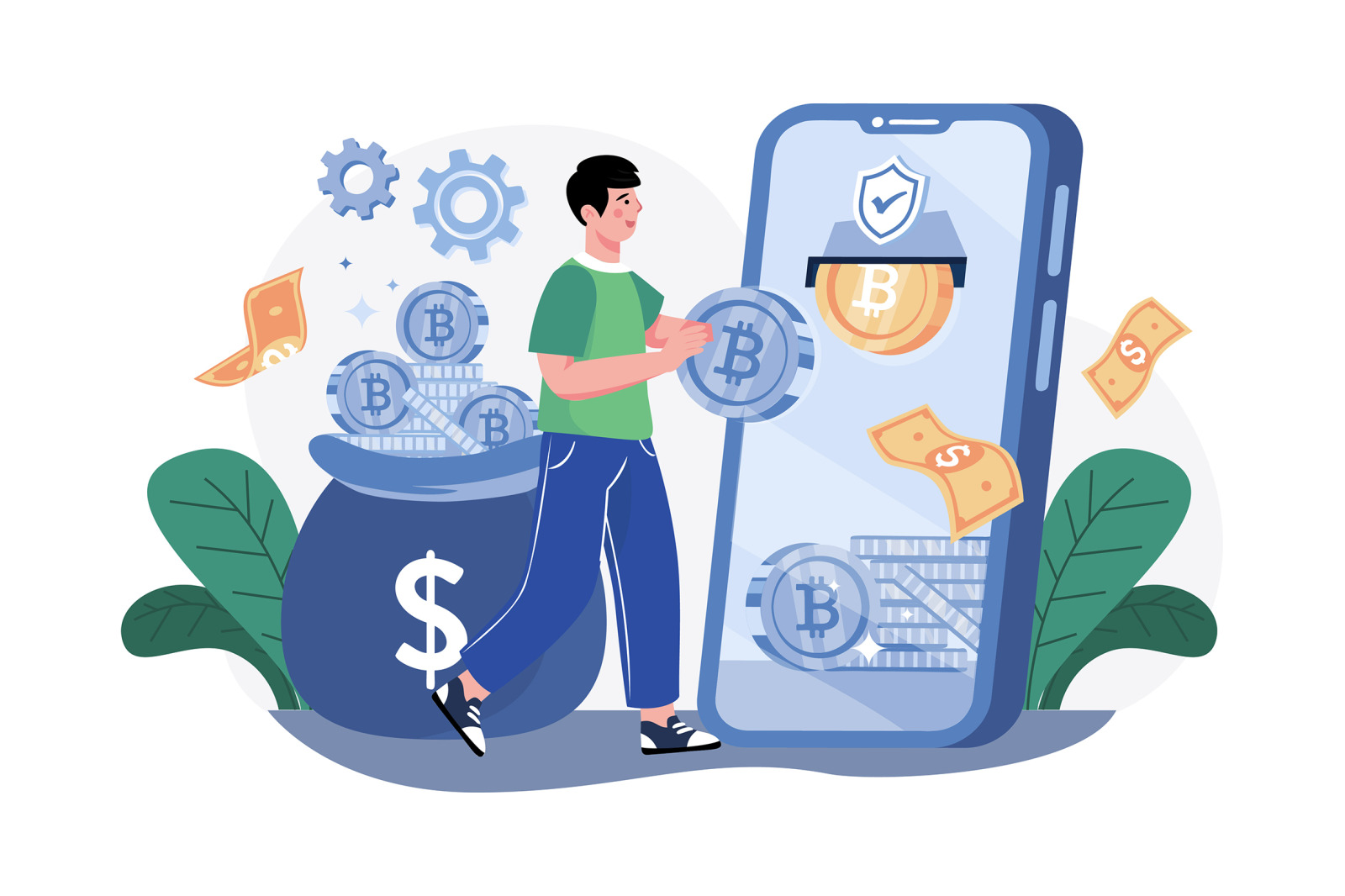 M495_Cryptocurrency Illustration Pack