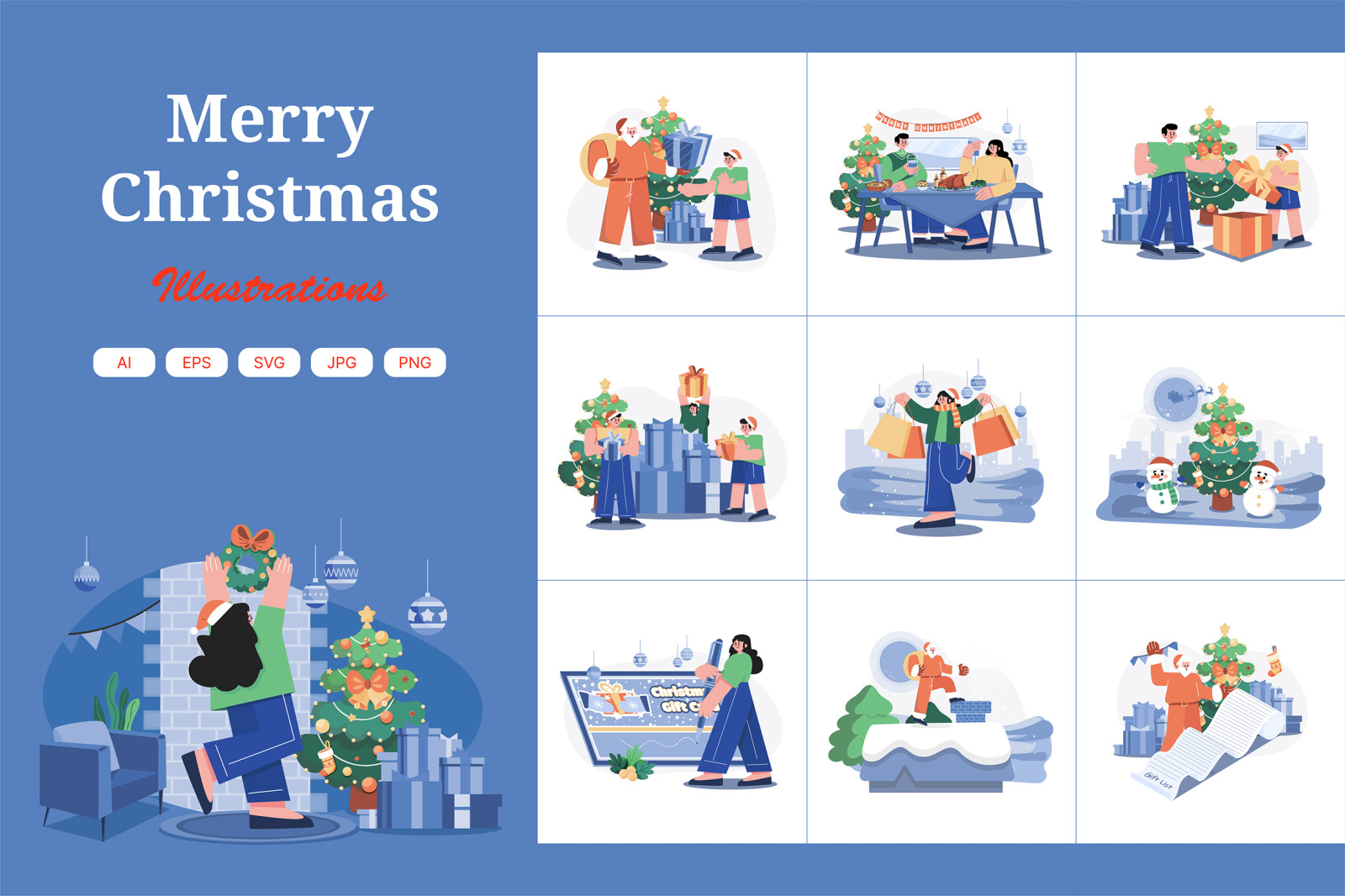 M500_Christmas Illustration Pack