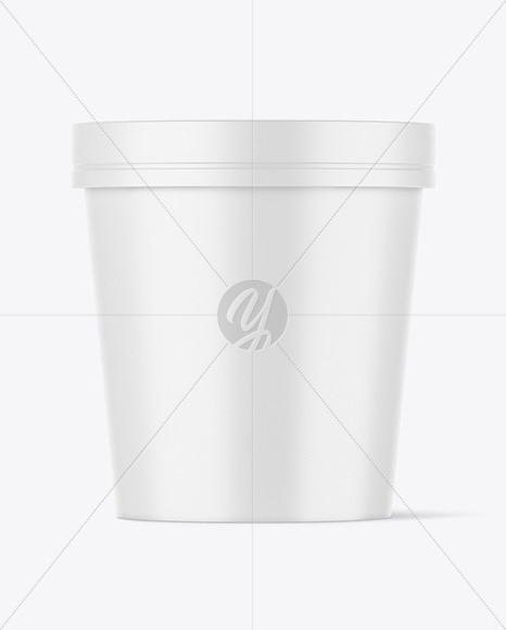 Matte Ice Cream Cup Mockup