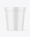 Matte Ice Cream Cup Mockup