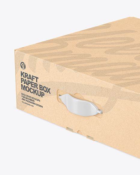 Kraft Paper Mailing Box Mockup