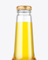 Clear Glass Beer Bottle Mockup
