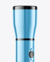 Glossy Metallic Flashlight Mockup