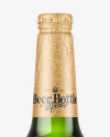 Green Glass Beer Bottle Mockup