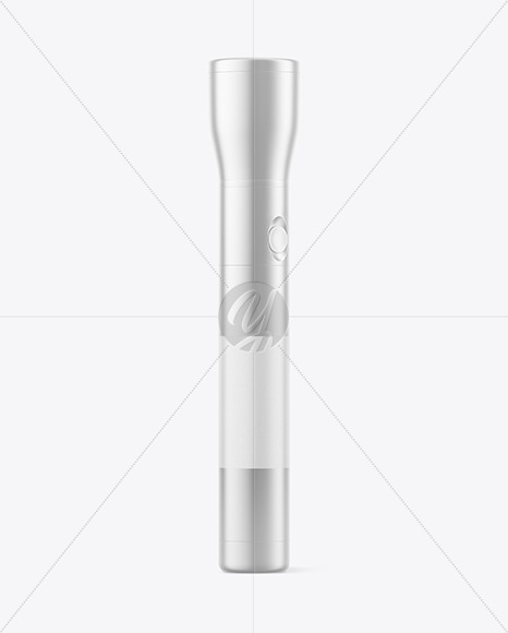 Matte Metallic Flashlight Mockup