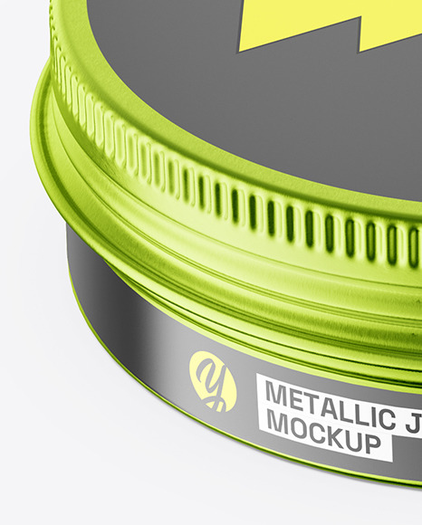 Metallic Jar Mockup