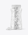 Plastic Bottle with Gummies Mockup Plastic Bottle with Gummies Mockup