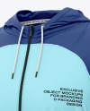 Reglan Full-Zip Hoodie Mockup - Half Side View