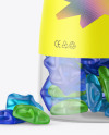 Plastic Bottle with Gummies Mockup