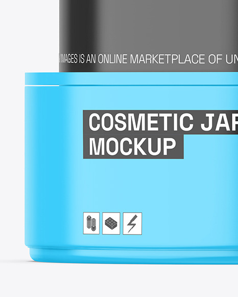 Glossy Cosmetic Jar Mockup