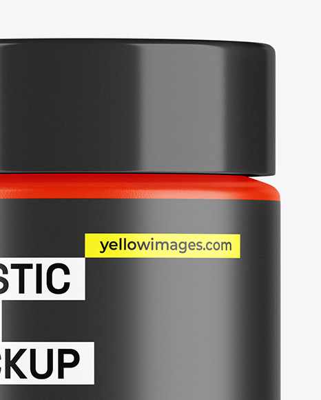 Plastic Medicines Jar Mockup