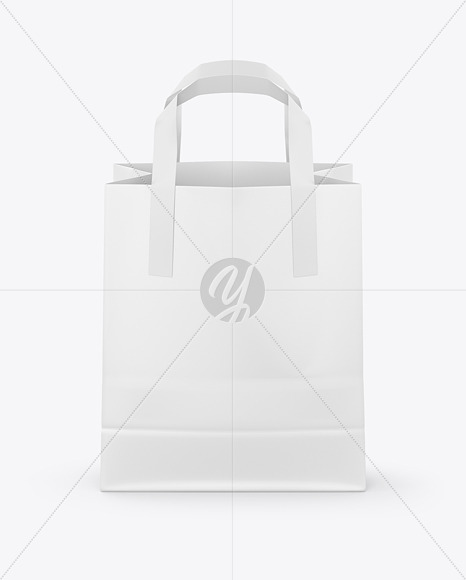 Paper Bag w/ Handles Mockup