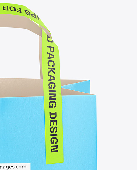 Paper Bag w/ Handles Mockup